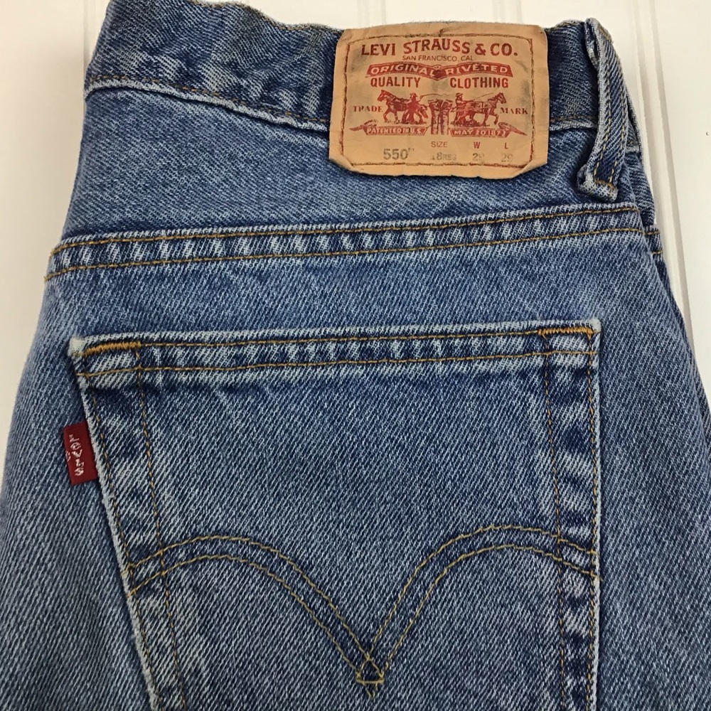 VTG LEVI’S 550 High Rise Relaxed Fit Tapered Leg Jeans - Picture 9 of 13